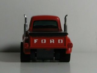 Vintage HO Aurora AFX 56 Ford Pick Up Truck Red,  Blue Flames,  Slot Car 3