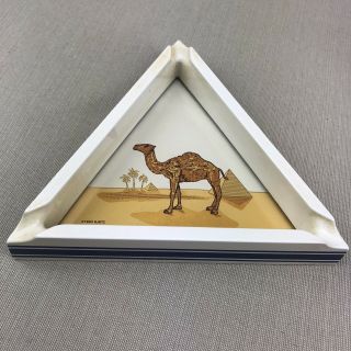Camel Promo Vintage Triangle Joe Camel Pyramid Ashtray & Cigarette Box Lighters 3