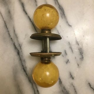 Vintage Door Knob,  Ruth Richmond Weiser Lucite Acrylic,  In Yellow.  Mcm Classic