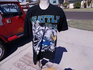 Vintage Pro Tag Seattle Seahawks Nfll Football Team 12th Man T Shirt Sz 3xl