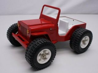 Vintage Tonka Red 10.  5 " Long Dune Buggy Jeep Missing Top