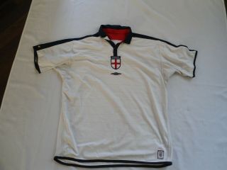 Vintage England Umbro Football Shirt 2003 - 05 Size Xl