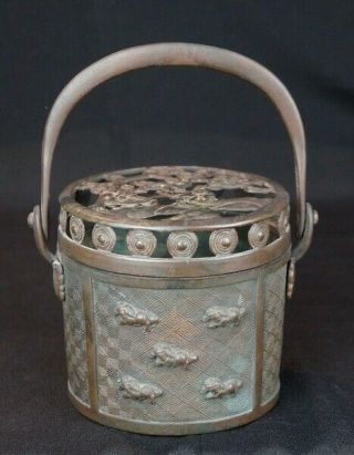 Antique Japanese Bronze Koro Incense Burner 1800s Japan Art Craft