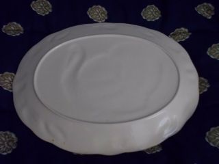 Vintage Thanksgiving Turkey Platter 18 x 14 Oval Hand Painted Made in Japan 2