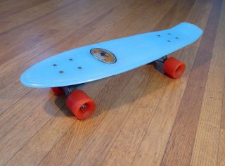 Vintage Makaha Mako Pro Plastic Skateboard - Blue
