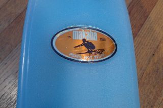 Vintage Makaha Mako Pro Plastic Skateboard - Blue 3