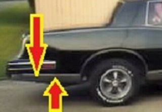 1981 - 1987 Chevrolet Gm Oldsmobile Pontiac Buick Chrome Body Panel Quarter Trim