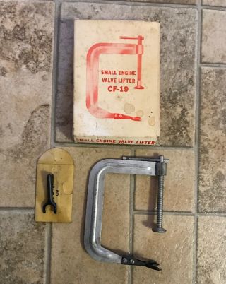 Snap On Small Engine Valve Lifter Cf19 Extra Jaw Vintage With Box