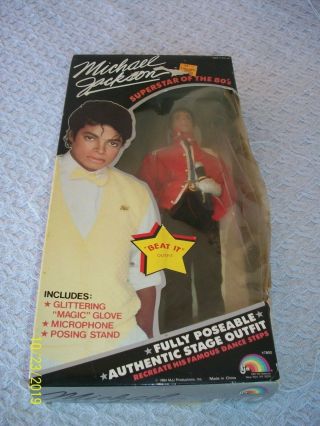 Vintage 1984 Ljn - Michael Jackson Doll - Superstar Of The 80 