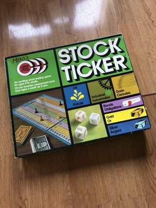Stock Ticker - Vintage Board Game - 100 Complete