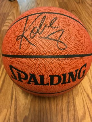 Kobe Bryant Signed Autographed Basketball With Certificate Of Authenticity