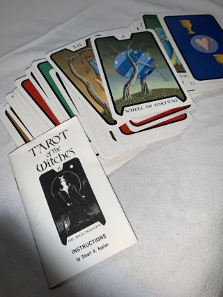 TAROT OF THE WITCHES DECK & BOOK SET.  VINTAGE. 3