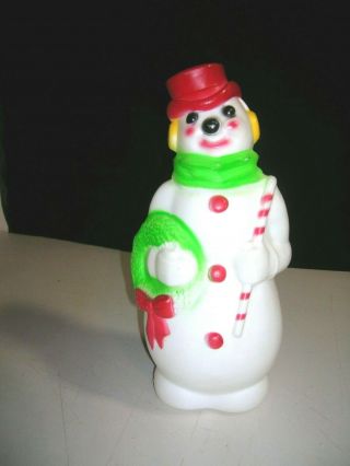 Vintage Christmas Decoration Lighted Snowman Blow Mold Empire