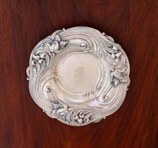 - Alvin Sterling Silver Art Nouveau Candy Bowl Pattern 1075 Monogram M