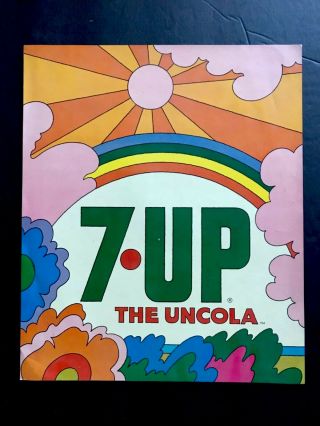 Vintage 7 - Up Decal Sticker 1970 