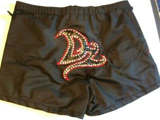 WWE DOLPH ZIGGLER RING WELL WORN & HAND SIGNED AUTOGRAPHED WRESTLING TRUNKS 2