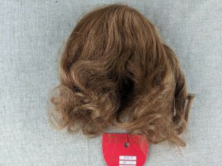 Vintage 100 Human Hair Doll Wig Jonas 10 - 11” Light Brown Straight/wavy Hair
