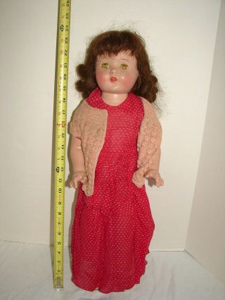 American Character Petite Sally Joy Vintage Composition Doll 24 Inch Sleep Eyes