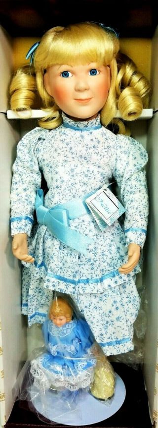 Vintage Ashton Drake " Little House On The Prairie " Nellie Olson Porcelain Doll