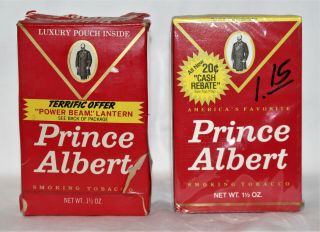 2 Prince Albert Pipe Tobacco Boxes - Rebate And Powerbeam Lantern Offer