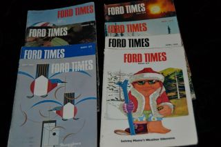 8 Vintage Ford Times Magazines 1973 & 1974 Dealership Advertising