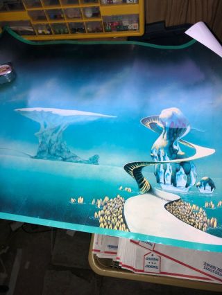 Yessongs Pathway Yes Vintage Poster Surreal Roger Dean ‘73 Rare Reprint