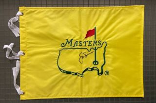 Jack Nicklaus Signed Masters Golf Tournament Pin Flag Auto Psa/dna Loa Hof