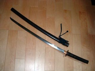 St041 Japanese Samurai Sword: Mumei Katana In Koshirae 72.  3 Cm