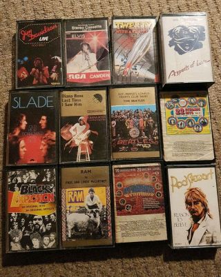 Bundle Cassette Tapes (vintage Retro) Paul Mccartney Rod Stewart Elvis And More