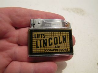 Vintage Ideal Adliter Flat Advertising Lifts Lincoln Air Compressor Lighter