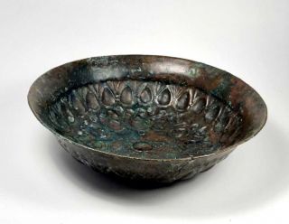 Ancient Near Eastern Achaemenid Bronze Phiale Bowl c.  500 BC. 2