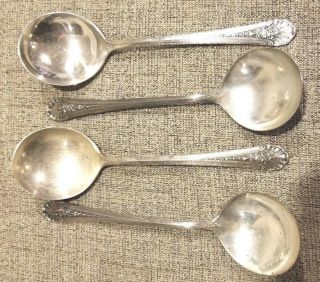 Towle Royal Windsor Sterling Silver 6.  5 " Soup Spoons Set Of 4