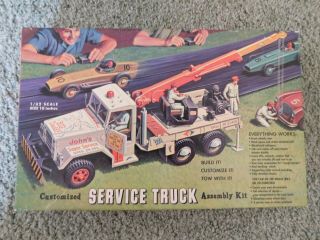 Vintage Renwal Rare Customized Service Truck 1/32 Scale Model Kit 301:298