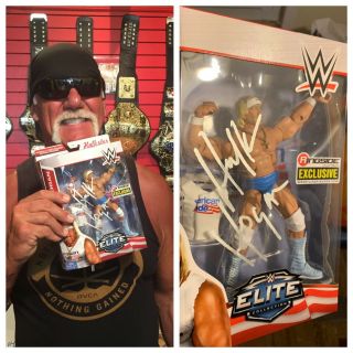 Autographed Hulk Hogan Ringside Collectables Elite Figure