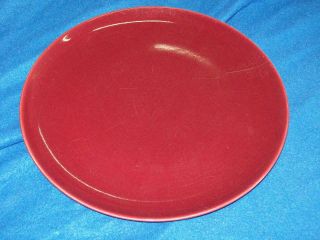 Vintage Universal Pottery Red Ballerina Oven Proof 9 1/4 " Dinner Plate