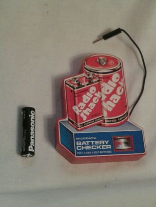 Vintage Radio Shack Tandy Corp Micronta Battery Checker Tester Meter Tool 22 - 098