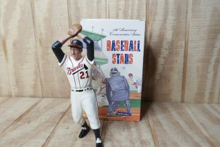 Vtg Hartland Baseball Stars 25th Anniversary Commemorative Statue Warren Spahn