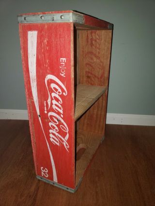 Vintage Red Coca Cola In Bottles 4 6 Packs Wooden Carrier Crate Box