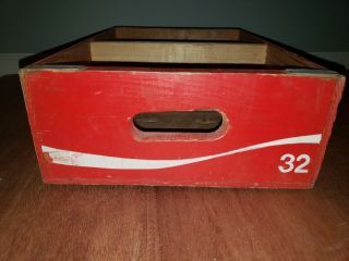 VINTAGE RED COCA COLA IN BOTTLES 4 6 PACKS WOODEN CARRIER CRATE BOX 3