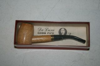 Vintage H&b Irvin S Cobb Toasted Tobacco Corn Cob Pipe Washington Mo De Luxe