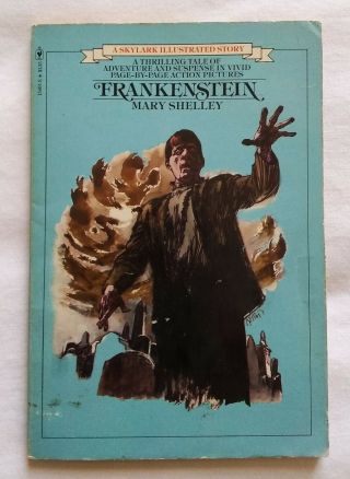 Frankenstein By Mary Shelley Vintage Skylark Illustrated Story Paperback 1978