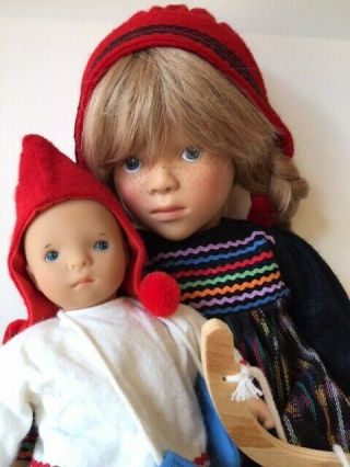 Rare Vintage German Lucy And Nils Dolls By Sylvia Natterer For Gotz