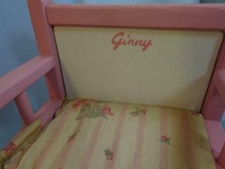 Vintage VOGUE Doll GINNY Pink Furniture Bed Wardrobe Box 2
