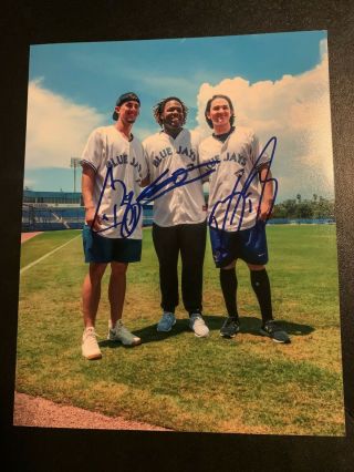 Vladimir Guerrero Jr Bo Bichette Cavan Biggio Signed Blue Jays 8x10 Photo