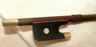 Vtg/antique Violin Viola Cello Bow Marked Albert Iiix 29in 59.  6g Mother Of Pearl