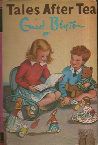 Vintage Enid Blyton Short Stories - " Tales After Tea " - Hb/dw - Collins (1966)