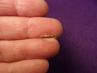 Very Rare Vtg Antique 10k Yellow Gold Art Deco Baby Ring (little Band)