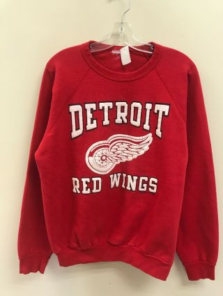 Vintage Detroit Red Wings 1988 Nhl Sweatshirt Crewneck Red