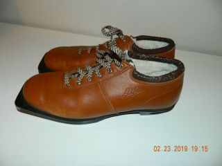Vintage Alfa Low Tour Line Leather Nordic Cross Country Boots Size Eu 44 Us 10