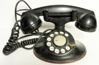 Vintage Bell System Western Electric 202? Oval Base Dial Phone F1 Handset